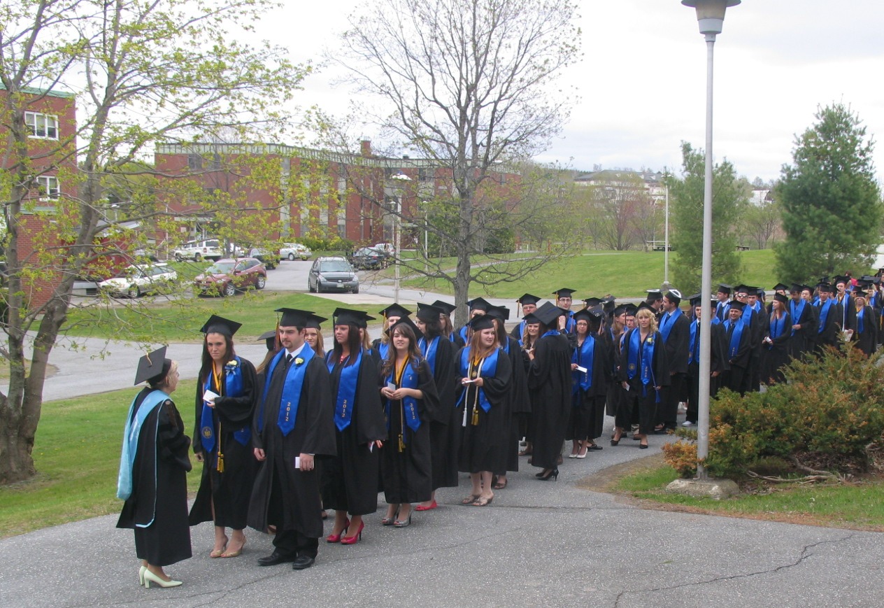 Photo of graduation procession