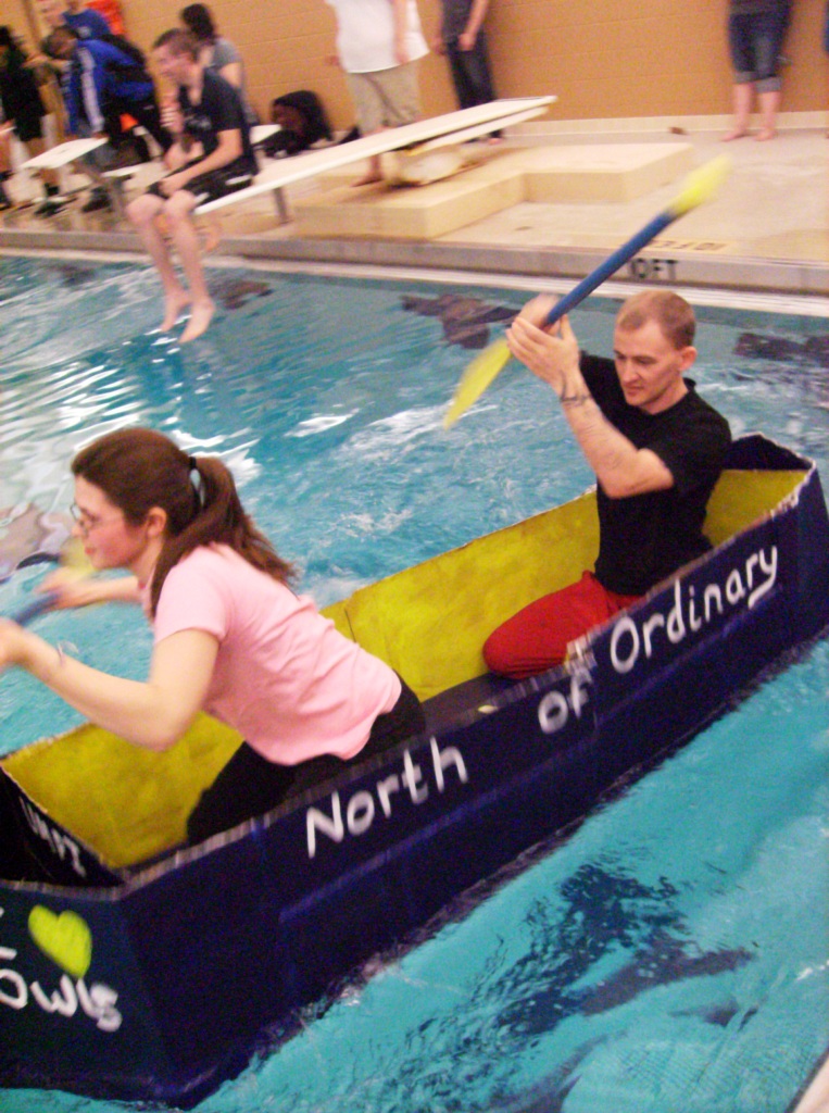 Photo of Cardboard Boat race at UMPI pool