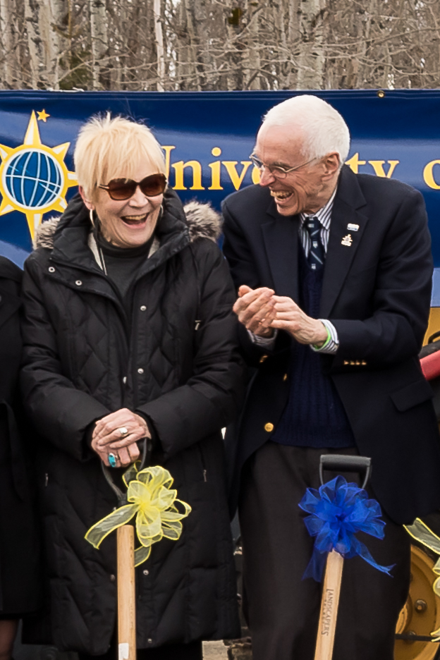 Photo of Dr. Don Zillman, who served as UMPI President from 2006-2012, and his wife Linda Zillman