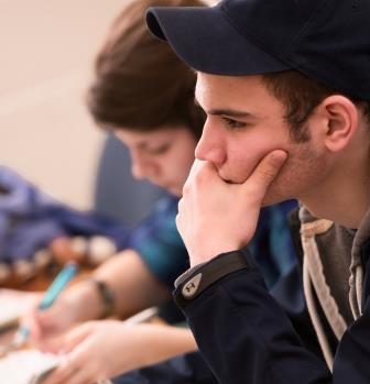 Photo of students concentrating