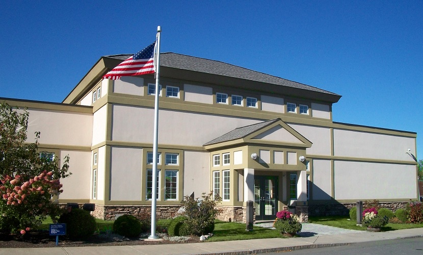 Houlton Higher Education Center, front of building.